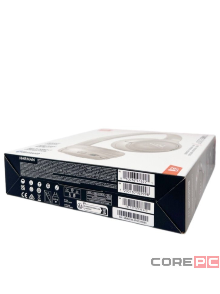 Стереонаушники Bluetooth Полноразмерные JBL T530BT BT6.0/450mAh/76ч бежевые