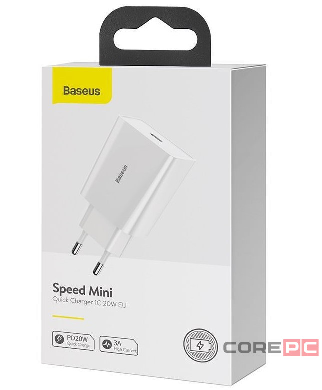 Сетевое зар. устр. Baseus Speed Mini 1C 3A 20W CCFS-SN02 белое