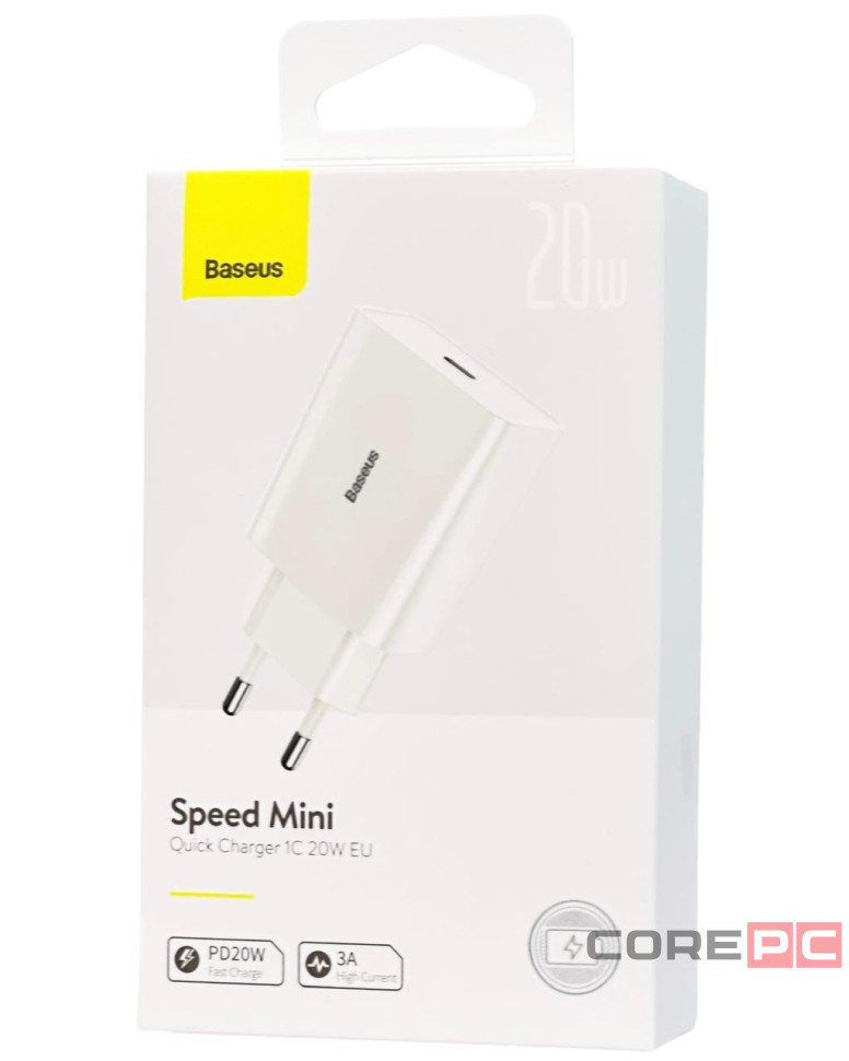 Сетевое зар. устр. Baseus Speed Mini 1C 3A 20W CCFS-SN02 белое