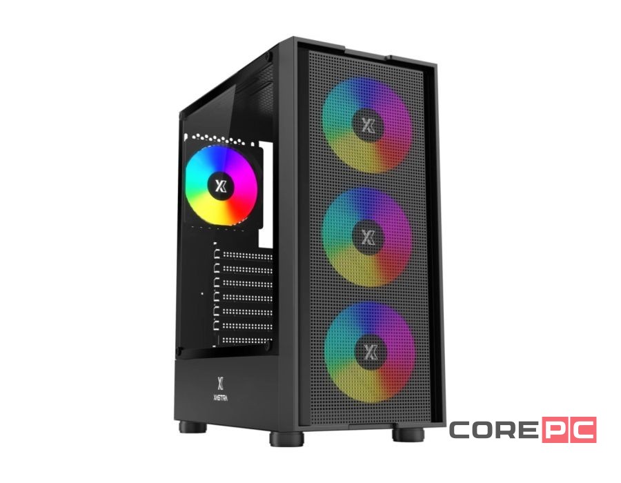 Компьютерный корпус XASTRA A301 4FRGB Black (A301-BK-FC120FRGB-4F-GL)
