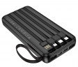 Powerbank Borofone BJ76 10000mAh 2USB/1C/Micro-USB с проводом USB/Type-C/Micro/Lightning черный