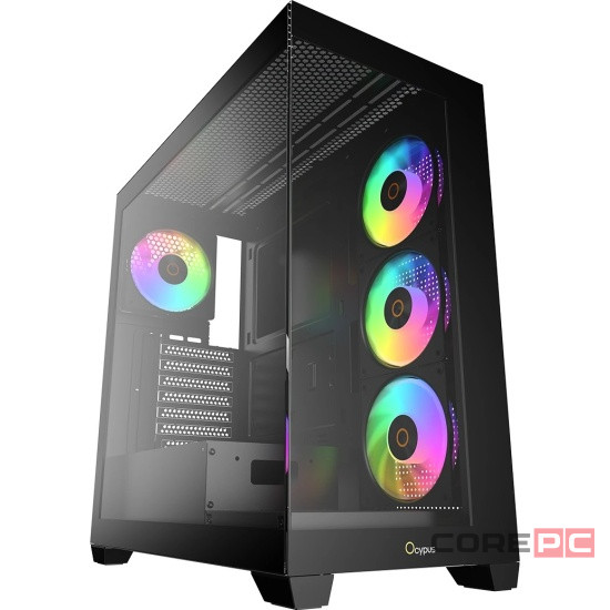 Компьютерный корпус Ocypus Gamma C72 BK TG Black (Gamma-C72-BKD400XX-GL)
