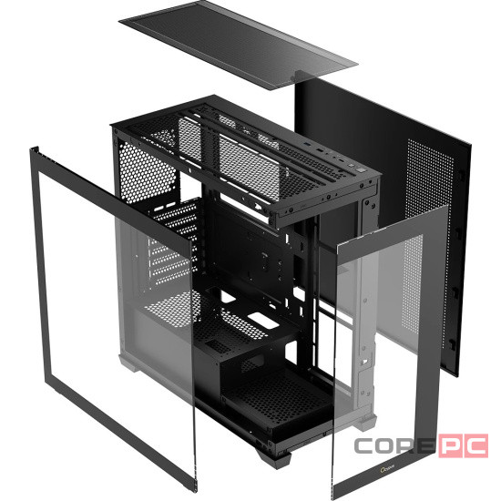 Компьютерный корпус Ocypus Gamma C72 BK TG Black (Gamma-C72-BKD400XX-GL)