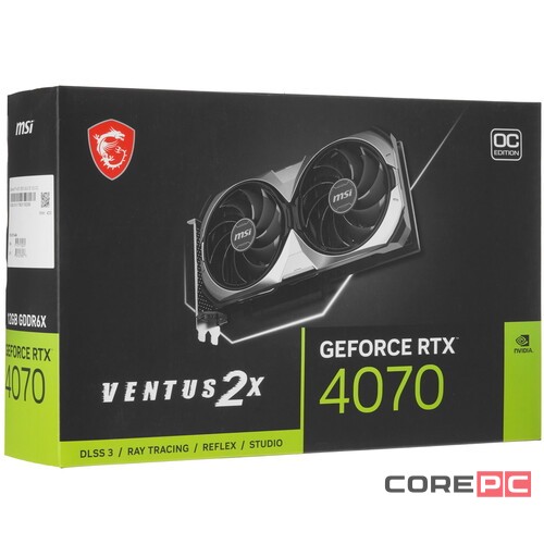 Видеокарта MSI (RTX 4070 VENTUS 2X E 12G OC) GeForce 4070 12GB VENTUS 2X E OC