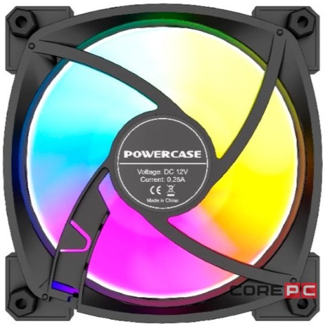 Вентилятор для корпуса Powercase (M55MR-12 ARGB) Black