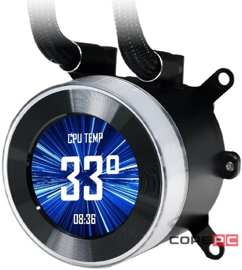 Система жидкостного охлаждения для процессора Lian Li HydroShift II LCD-C 360R GHS2LCD36RB ARGB Black (G89.GHS2LCD36RB.R0)