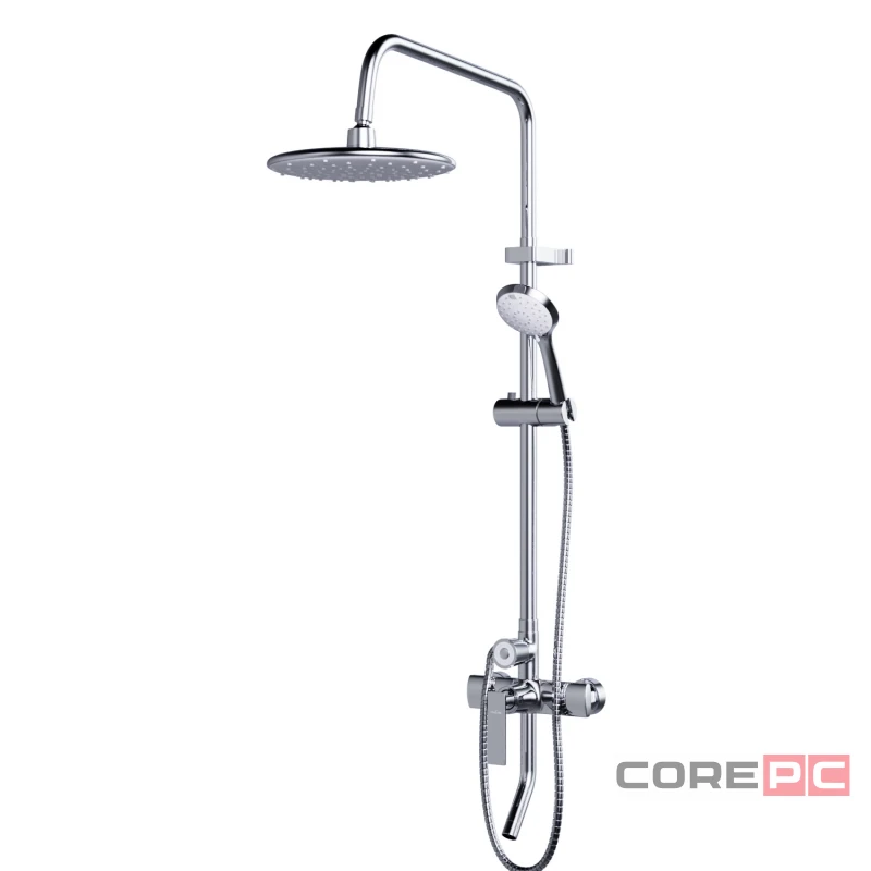 Душевая система MIXLINE 40к МЛ2418 (ML2418) излив лейка 5 позиций +лейка тропический душ, хром