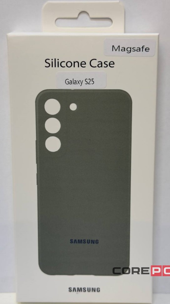 Накладка для Samsung Galaxy S25 MagSafe Silicone Case зелёный