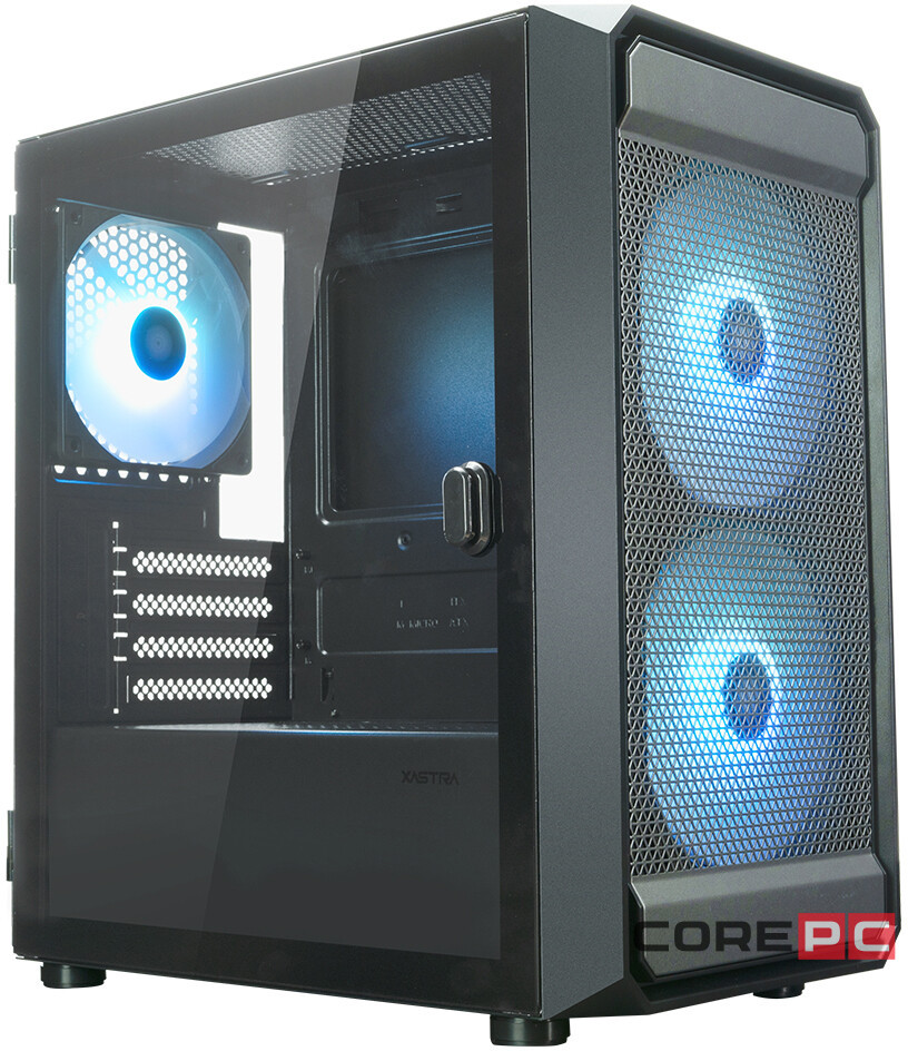 Компьютерный корпус XASTRA A303M 3ARGB-C6 TG Black (A303M-2FC14A-1FC12A-C6-D)