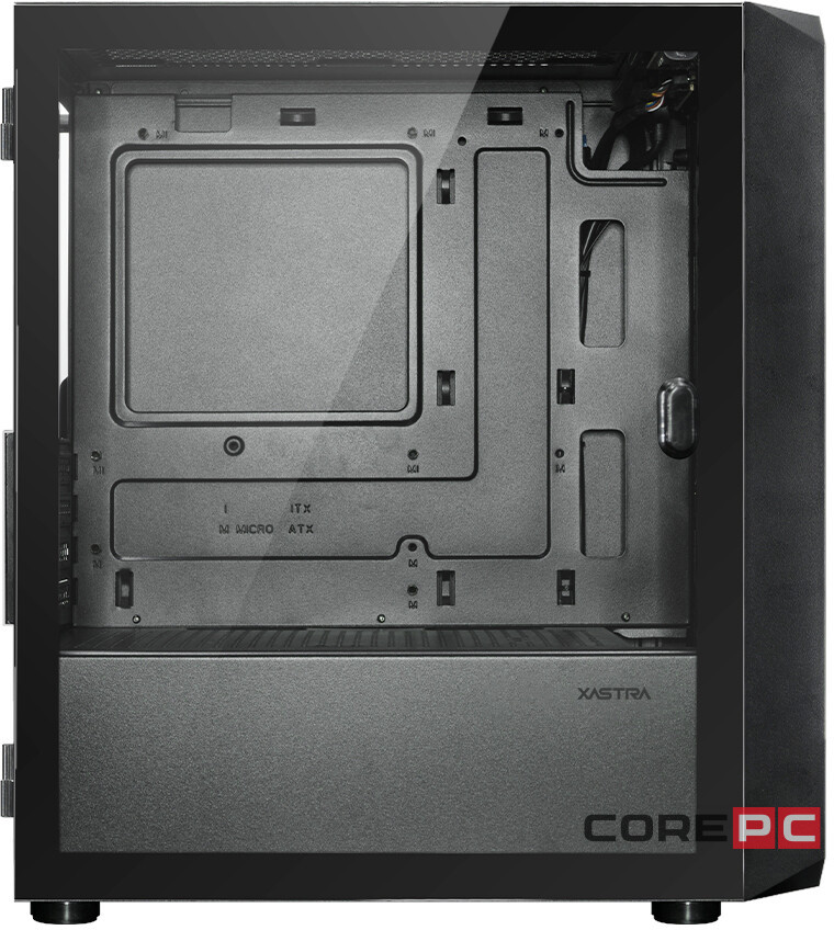 Компьютерный корпус XASTRA A303M 3ARGB-C6 TG Black (A303M-2FC14A-1FC12A-C6-D)
