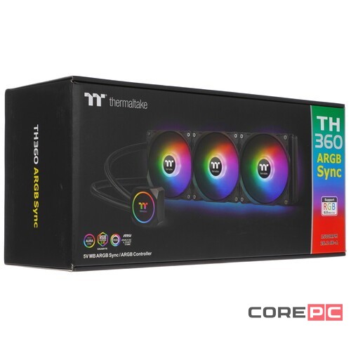 Система жидкостного охлаждения для процессора Thermaltake TH360 ARGB Sync CL-W300-PL12SW-A