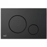 Кнопка смыва для инсталляции ALCADRAIN М678 круг, ЧЕРНАЯ матовая