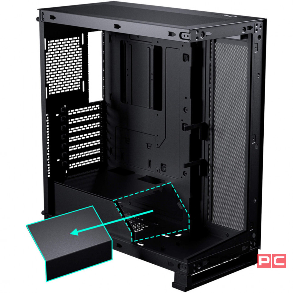 Компьютерный корпус PHANTEKS NV5S Digtial RGB Lighting ARGB TG Black (PH-NV523s_DBK01)