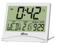 Часы-будильник Ritmix CAT-042 с метеостанцией (белый)