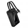 Powerbank Hoco J162 10000mAh 1USB/1C с проводом Type-C/Lightning черный