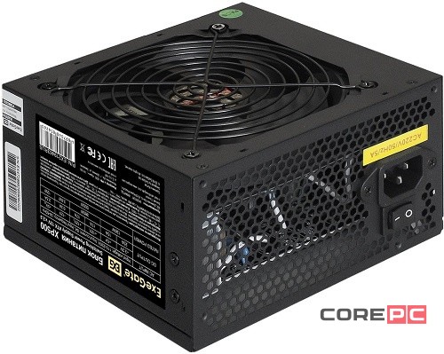 Блок питания ExeGate 500W XP500 Black (EX219463RUS)