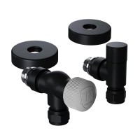 Набор термостатический осевой Royal Thermo Design Pro 15мм М30х1,5 (Черный)