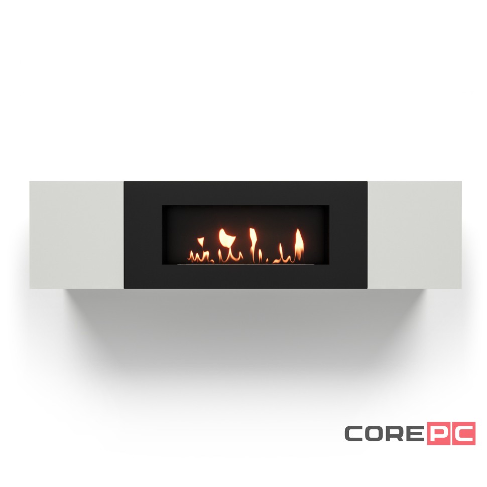 Тумба с биокамином Firelight BFP-P1600 белая