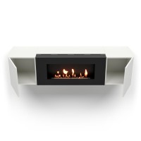 Тумба с биокамином Firelight BFP-P1600 белая