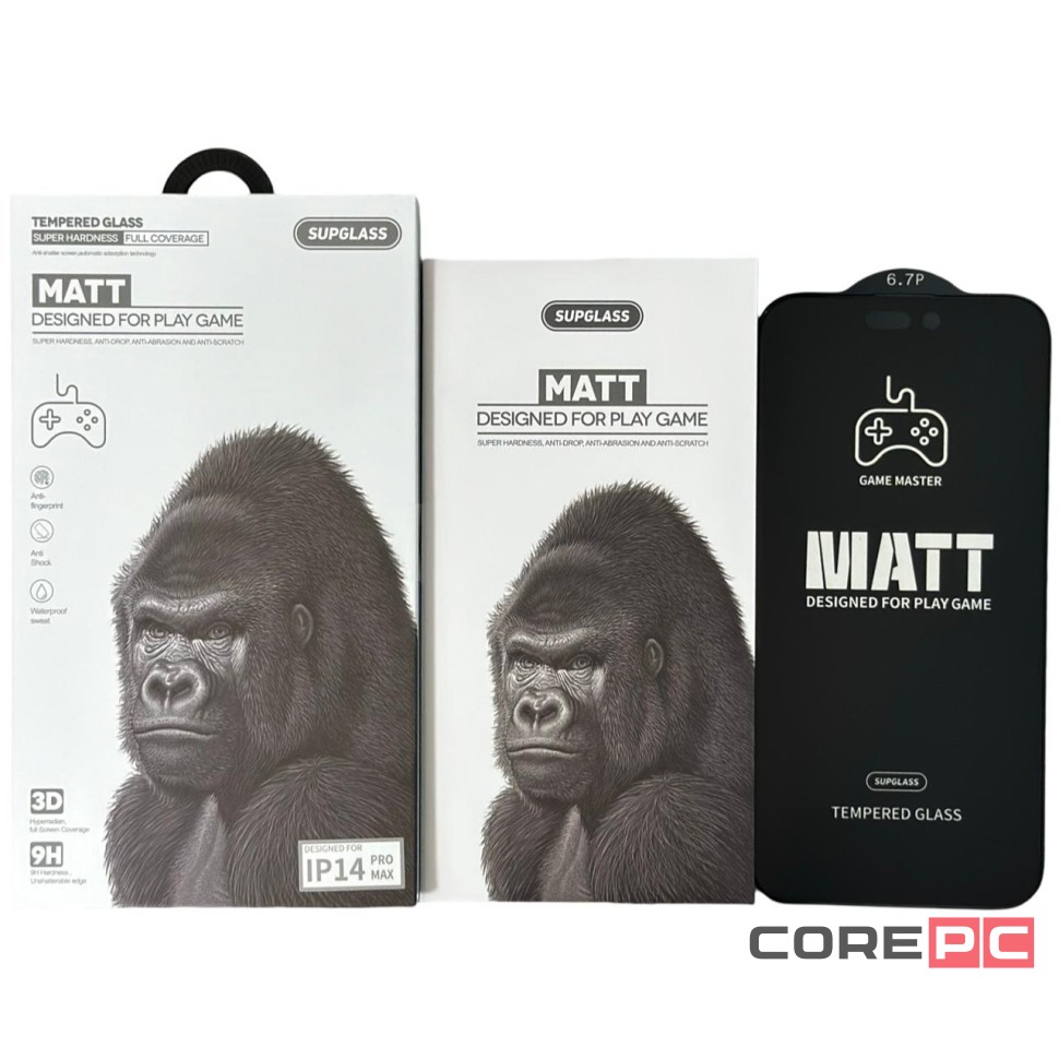 Защитное стекло матовое для i-Phone 14 Pro Max Supglass XC-13 3D