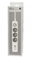 Сетевой удлинитель Xiaomi Mi Power Strip 3 Sockets/1 USB/2 USB-C 20W (XMCXB01EU) белый