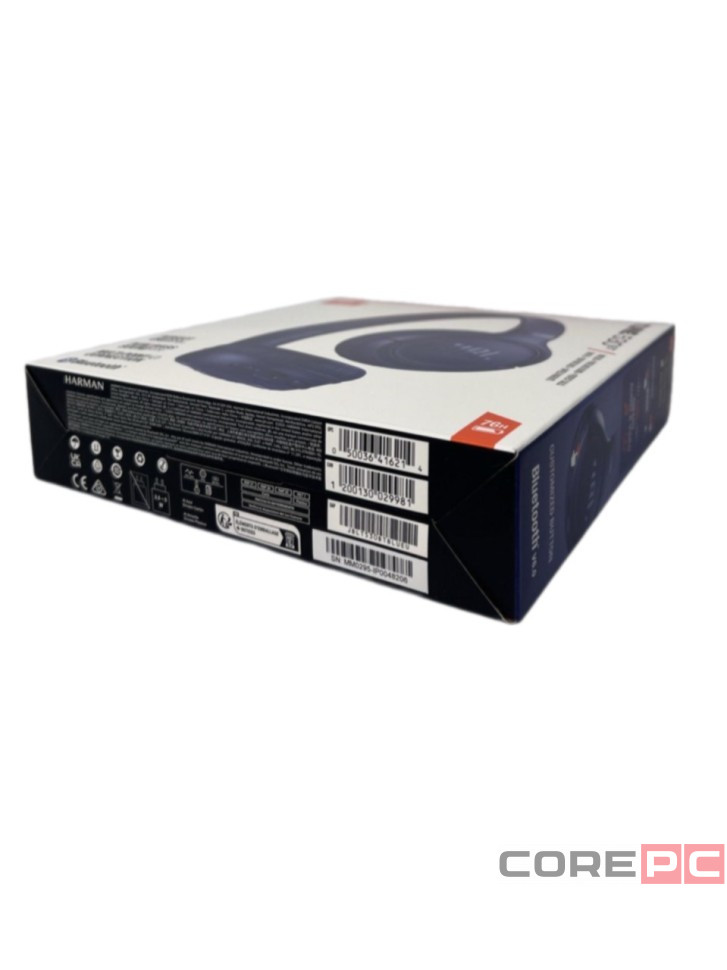 Стереонаушники Bluetooth Полноразмерные JBL T530BT BT6.0/450mAh/76ч синие