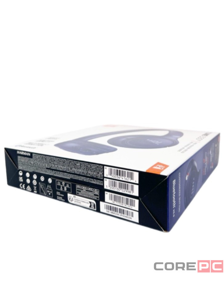 Стереонаушники Bluetooth Полноразмерные JBL T530BT BT6.0/450mAh/76ч синие