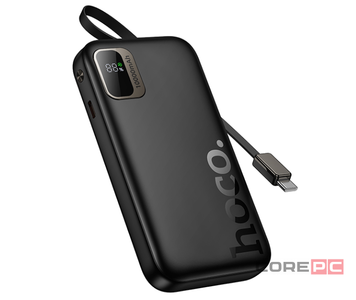Powerbank Hoco Q51 10000mAh 1USB-C с проводом Type-C черный
