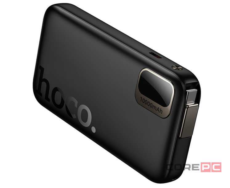 Powerbank Hoco Q51 10000mAh 1USB-C с проводом Type-C черный