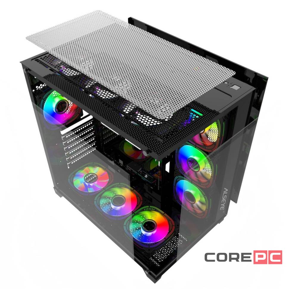 Компьютерный корпус ALSEYE Paladin-B (4 fans ARGB) TG Black