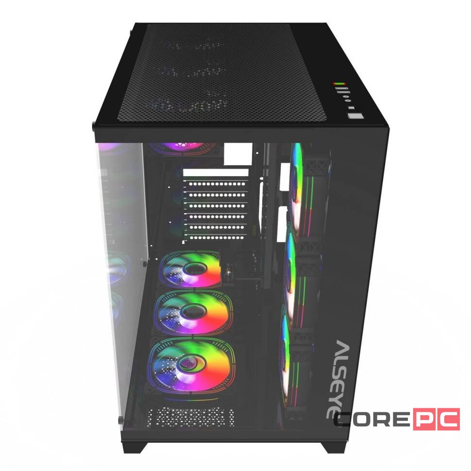 Компьютерный корпус ALSEYE Paladin-B (4 fans ARGB) TG Black