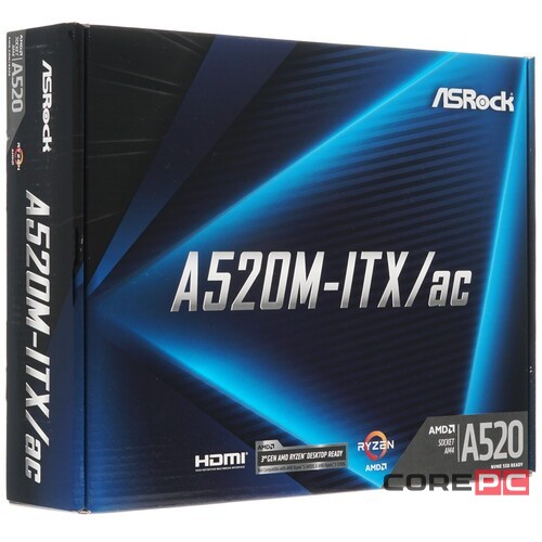 Материнская плата ASRock A520M-ITX/AC