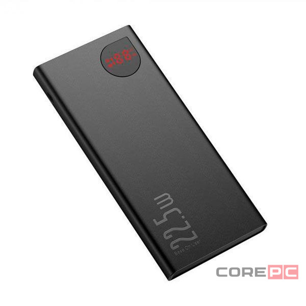 Внешний аккумулятор Baseus Adaman Metal Digital Display 10000mAh 22.5W (черный) (PPAD070001)
