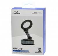 Держатель в автомобиль на торпеду Keephone Maglite черный