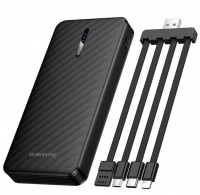 Powerbank Borofone BJ84 10000mAh USB/Type-C с проводом USB/Type-C/Micro/Lightning черный