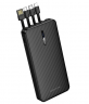Powerbank Borofone BJ84 10000mAh USB/Type-C с проводом USB/Type-C/Micro/Lightning черный