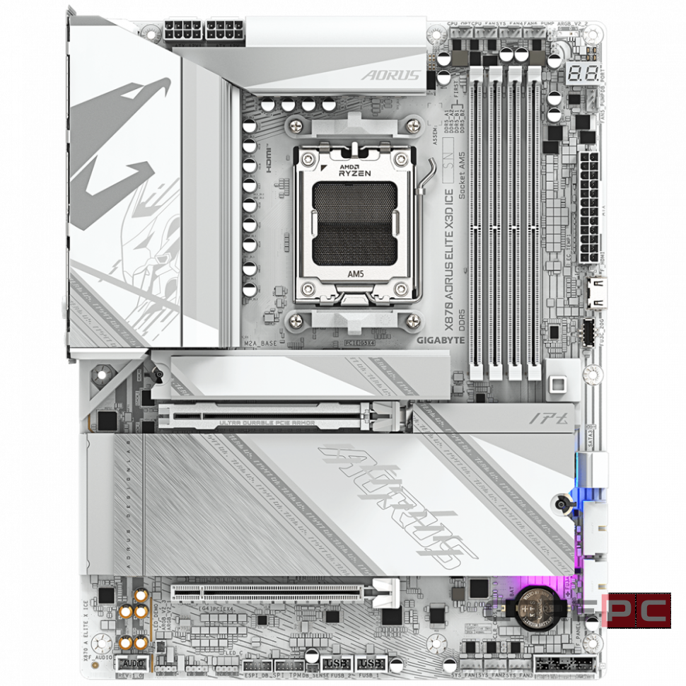 Материнская плата Gigabyte X870 AORUS ELITE X ICE