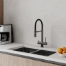 Смеситель для кухни Iddis ACEGMFFi05, рычажное управление, цвет графит