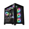 Компьютерный корпус ALSEYE Knight-B (4 fans ARGB) TG Black