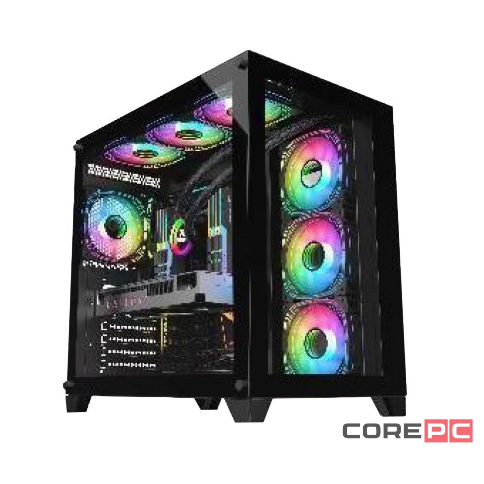 Компьютерный корпус ALSEYE Knight-B (4 fans ARGB) TG Black