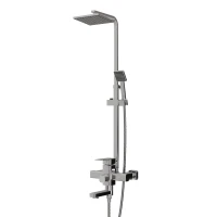 Душевая система MIXLINE 40к МЛ2433 (ML2433) излив лейка 1 позиция +лейка тропический душ, хром