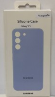 Накладка для Samsung Galaxy S25 MagSafe Silicone Case голубой