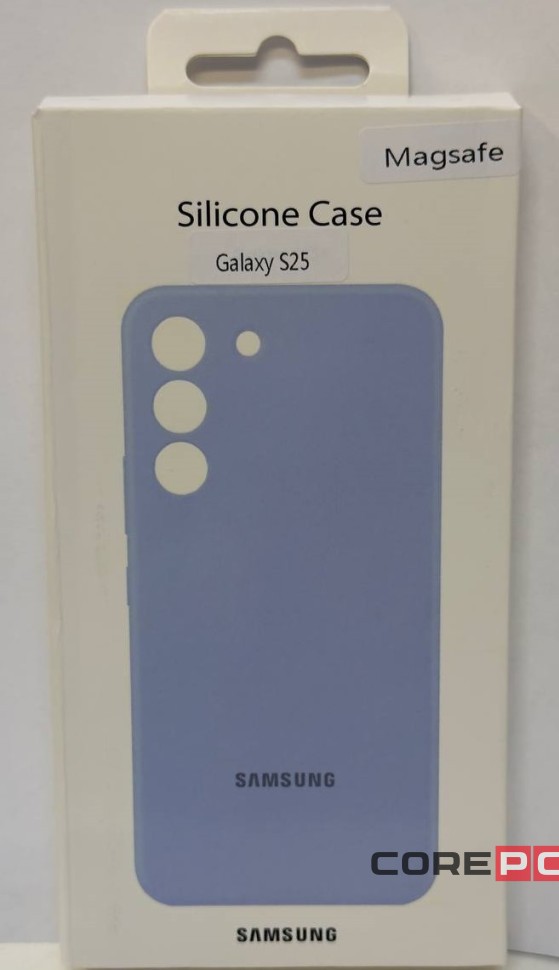 Накладка для Samsung Galaxy S25 MagSafe Silicone Case голубой