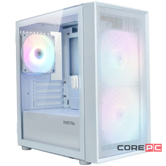 Компьютерный корпус XASTRA A305M 3FRGB TG White (A305M-2FC14F-1FC12F-D-WH)