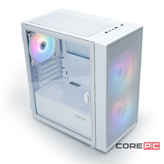 Компьютерный корпус XASTRA A305M 3FRGB TG White (A305M-2FC14F-1FC12F-D-WH)