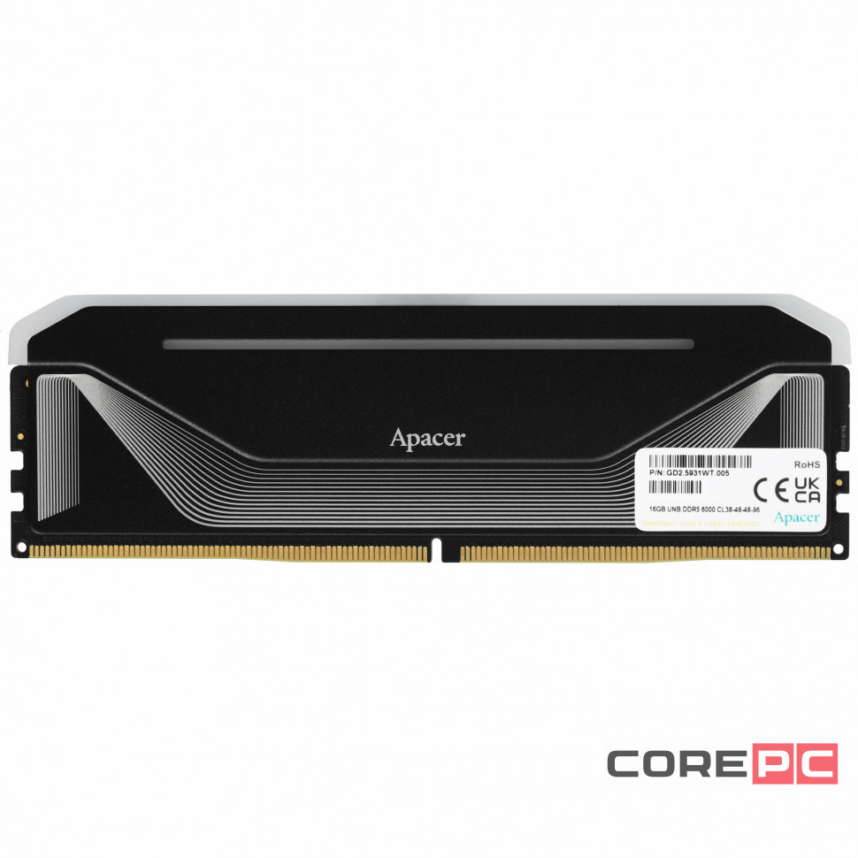Оперативная память 16 Gb 6000 MHz Apacer NOX RGB Black (AH5U16G60C622NBAA-1)
