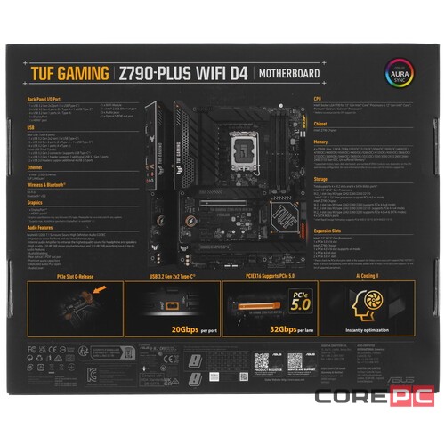 Материнская плата ASUS TUF GAMING Z790-PLUS WIFI D4 90MB1CR0-M0EAY0