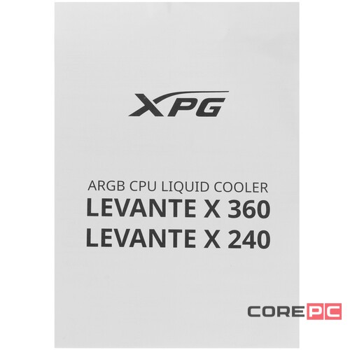 Система жидкостного охлаждения для процессора ADATA XPG Levante X 240 RGB Black LEVANTEX240-BKCWW
