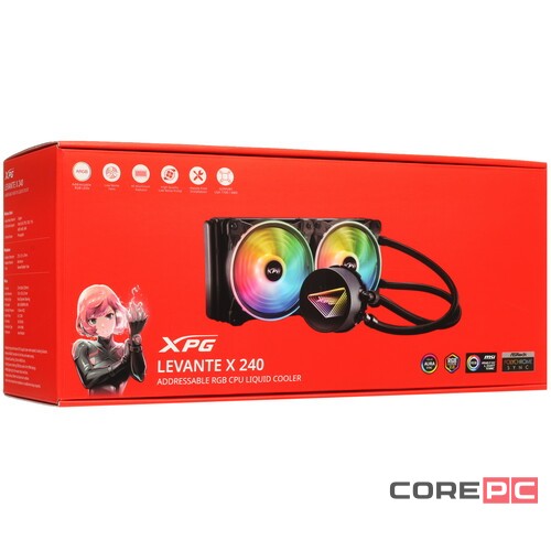 Система жидкостного охлаждения для процессора ADATA XPG Levante X 240 RGB Black LEVANTEX240-BKCWW
