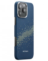 Накладка для i-Phone 16 Pro 6.3" Pitaka StarPeak Tactile Woven case (Milky way galaxy)